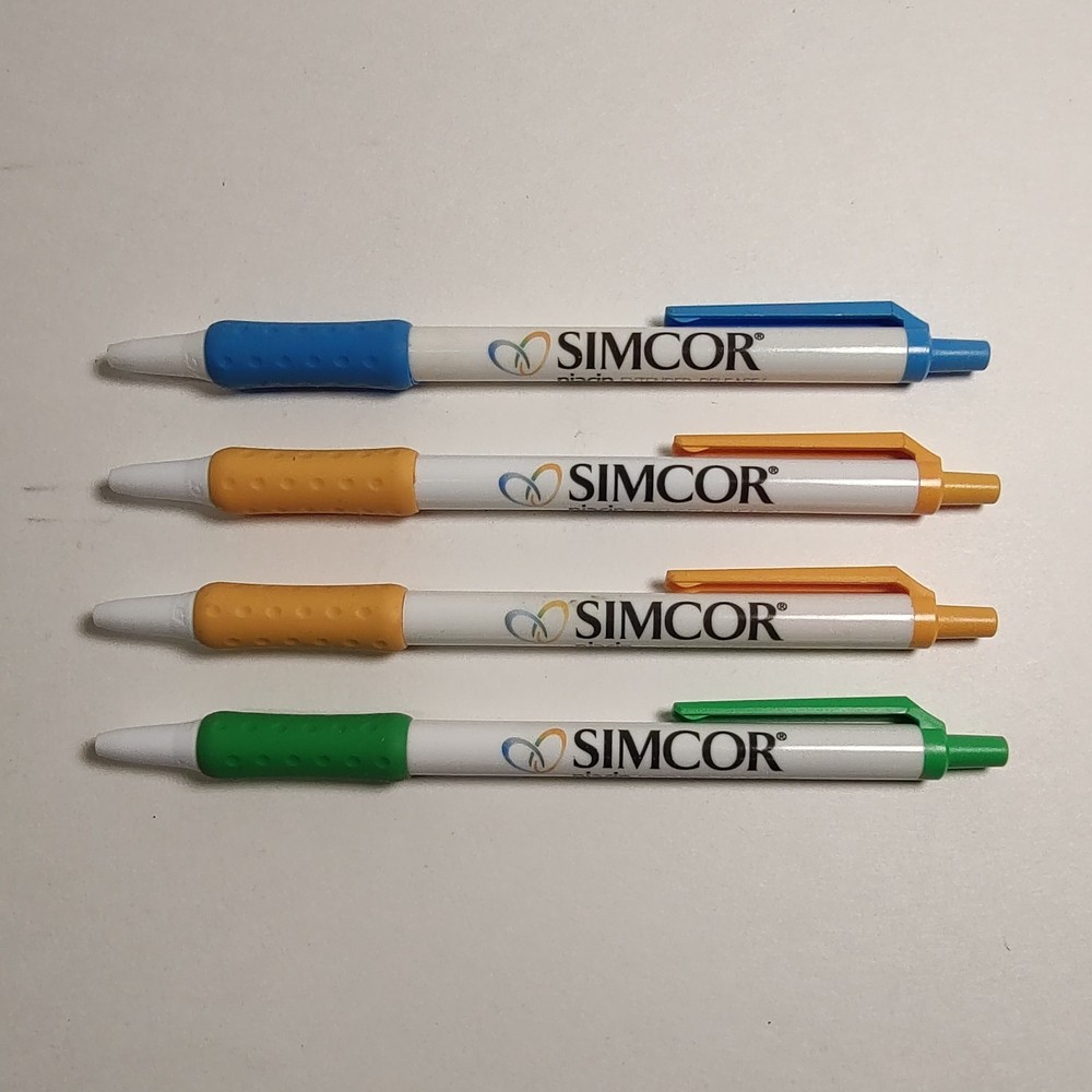Simcor Drug Rep Pens 4pk Pharmaceutical Bic Pens Black Ink All Work