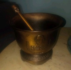 Vintage Brass Dr. John Morgan 1735-89 Apothecary Collectible Mortar And Pestle