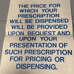 1973 Pharmaceutical Society Of New York Sticker (Decal) / Paperwork