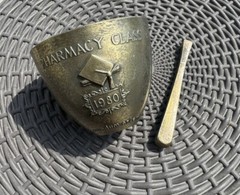 MORTAR & PESTLE – PHARMACY CLASS RX OF 1980 Brass Bronze SECUNDUM ARTEM