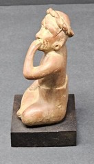 Vtg Portrait Of Anxiety/Depression Etrafon Promo Clay Figurine Mexico ca 800 AD