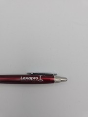 Vintage Lexapro Pharmaceautical Drug Rep Pens Metal Plastic Red