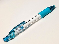 Vintage Pfizer Diflucan Translucent Teal Click Ballpoint Pen Drug Rep Pharmacy