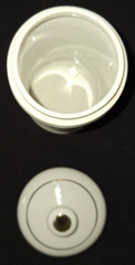 VTG RX APOTHECARY JAR MD ASCRIPTIN 5.5″ GOLD TRIM PHARMACY DRUG STORE – Plz Read