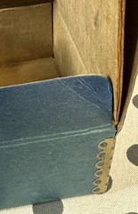 Vintage Pharmaceutical Cardboard Box W/Metal Corners Empty Abbott Labs Medicine