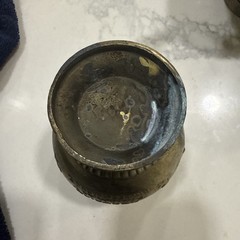 Brass 5” Mortar & Pestle Coricidin Advertising- Honoring Pharmacy Fraternities