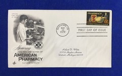 American Pharmacy Medical Drug Compounding Pharmacist 1972 First Day Stamp Cover