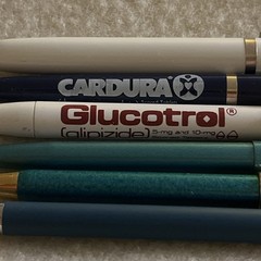 Lot 6 Different Pharmaceutical Drug Rep Pens Difulcan Cefobid Cardura Pfizer Etc