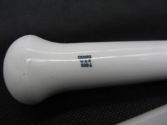 Vtg Coors USA Pestle Porcelain Apothecary Lab (2 Lot) 6-Inch #60317 Lg/#520-1