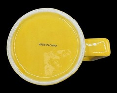 Protonix Ceramic Coffee Mug Pharmaceutical Promotional IV Medication Yellow 16oz