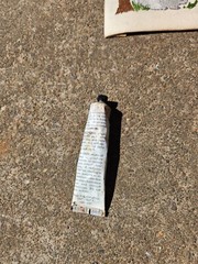Vintage Zinc Oxide Silver Tube Day-Baldwin Inc Made In UsA 1 Oz Ointment Medical