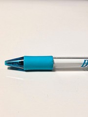 Vintage Pfizer Diflucan Translucent Teal Click Ballpoint Pen Drug Rep Pharmacy