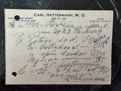 Set of 20 Vintage Medical Prescriptions – 1929 Handwritten Pharmacy