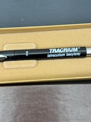 Tracrium Drug Rep Pharmaceutical Advertising Pen Parker w/ Case TR-12