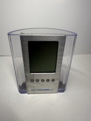 Vintage Merck Vaccines Desk Organizer w/ Digital LCD Clock Thermometer