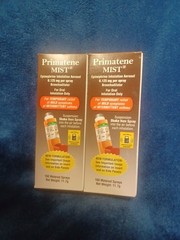 2 Primatene Mist Epinephrine Inhalation Aerosol Spray 160 Sprays Exp: 9-2027 NEW