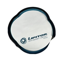 LIPITOR DESKTOP NOTE PAD BLUE ACRYLIC HOLDER Pharmaceutical Drug Rep