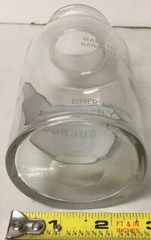VTG APOTHECARY DRUGSTORE LABEL GLASS BOTTLE JAR GERMANY SUCROSE EIMER AMEND N.Y.