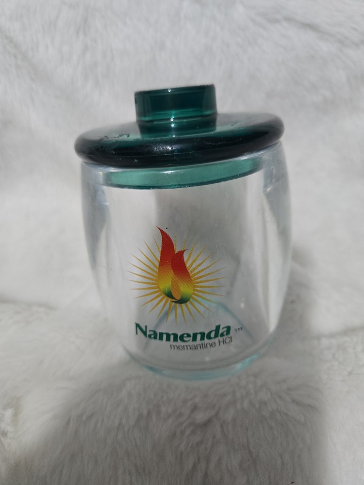 Pharmaceutical Drug Rep Namenda Jar With Lid 4″