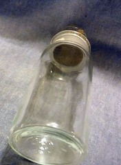 NOS TCW (Wheaton) Co 8oz Apothecary Jar w Lid Powder Surveillance Bottle US NAVY