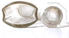 Vintage Crystal Apothecary Pharmacy Clear Jar 800 ml SUCCUS LIQUIR. PULV.
