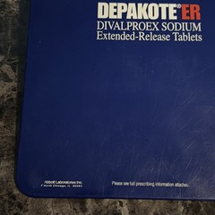 Depakote ER Drug Rep Clipboard Promo 2000s