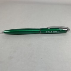 Celebrex Metal Pen Vintage Pharmaceutical Green Twist Works Original Owner Nice