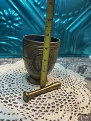 Vintage Anniversary Mortar And Pestle- Aged