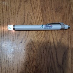 VIAGRA Pfizer Pharmaceutical Pens Flashlight Bullet Chrome Blue RARE HTF Detrol
