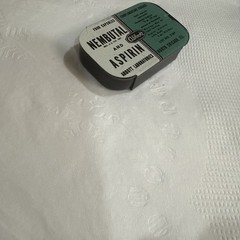 Abbott Labs Nembutal & Aspirin VTG EMPTY Sample Tin Rare Yellowjackets