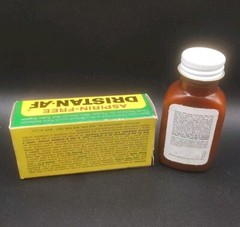 NOS 80’s Vintage Dristan-AF Aspirin Free Medicine 50 ~ Plastic Bottle HTF Rare