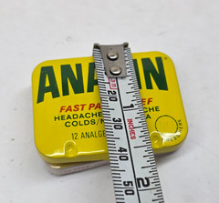 Vintage Anacin & Bayer Aspirin Pain Reliever Empty Mini Tin Containers Bundle