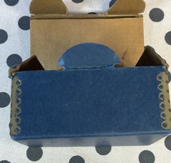 Vintage Pharmaceutical Cardboard Box W/Metal Corners Empty Abbott Labs Medicine