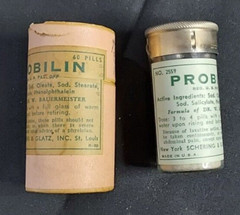 New Old Stock Medicine Box & Bottle Probilin Schering & Glatz New York St Louis