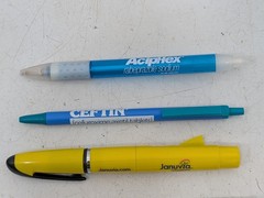 Lot Drug Rep Pens Pharmaceutical Advertising Zoloft Januvia Chantix Coreg Ceftin