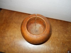 Vintage wooden pestle and mortar – 5 inches tall