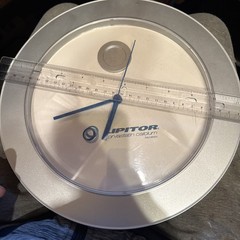 LIPITOR Atorvastatin Wall Clock Drug Rep Promo 11.25” Silver/white/Blue Pharma
