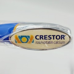 Lot 2 Crestor Pens BONO Pen Pharmaceutical Drug Rep Twisting Bullet Collectible