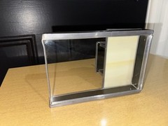 Vtg Carl Goeller Doctor Industrial Note Holder Metal Medical Sculpture Office
