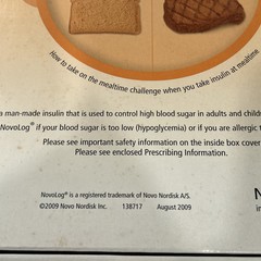 Novolog Mealtime Companion Plate With Information Book Never Used