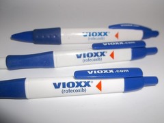 Lot of 3 Vioxx Pharmaceutical Promo Pens – Discontinued Drug Rep Marketing