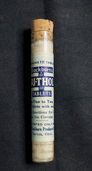 NOS Medicine Glass Bottle Blackburn’s SU-THOL Headache Cold Blackburn Dayton OH