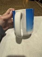 Coffee Mug White Blue Micardis®️