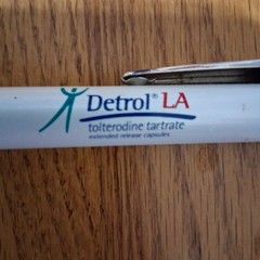 VIAGRA Pfizer Pharmaceutical Pens Flashlight Bullet Chrome Blue RARE HTF Detrol
