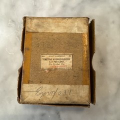 Antique Eli Lilly & Co USA Emetine Hydrochloride for Dental Use-Rare-Not For Use