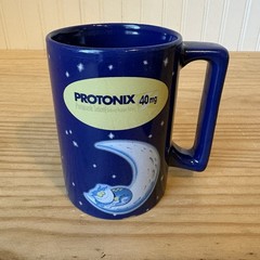 Protonix 40mg / IV Pharmaceutical Drug Rep Large Coffee Mug Blue