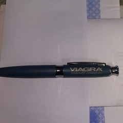 Rare Viagra Metal Blue Drug Rep Pen Pharmaceutical Promotional. Pfizer