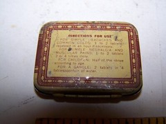 McKesson ASPIRIN TABLETS TIN Vintage Medicinal Tin Container w asprin