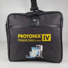 Protonix Pharmacy Drug Rep Large Duffel Travel Bag Luggage Multi Compartment