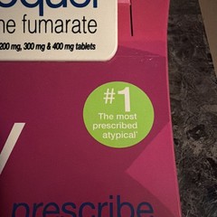 Seroquel New Tablet Size Clipboard Drug Rep Promo 2006 AstraZeneca